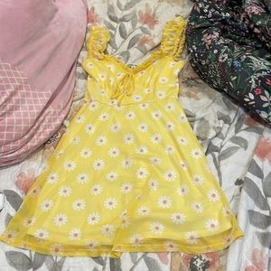 Inspired hearts yellow sundress